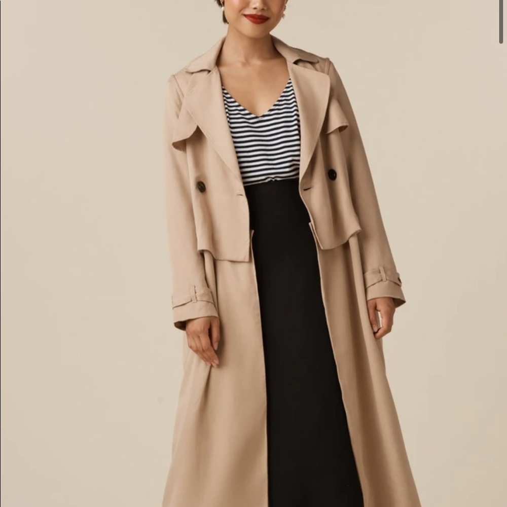 Vetta Convertible Trench - M - Khaki - NWT